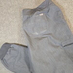Figs Scrub Pants Adult Size 2XL Gray Technical Collection Drawstring Yoga Pants